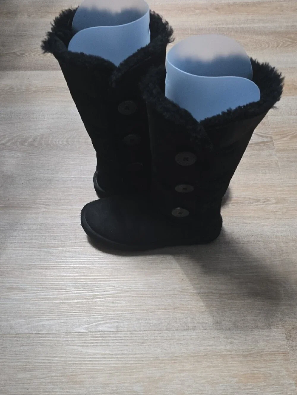 UGG Bailey Button Triplet Boot Black Tall  Boots 9